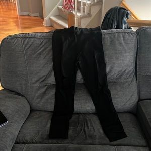 New workout tags black elastic waist pants size XL.